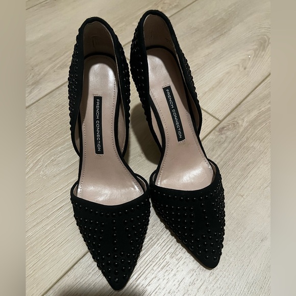 French Connection Ellis Studded D’Orsay Dress Pumps - Picture 2 of 3